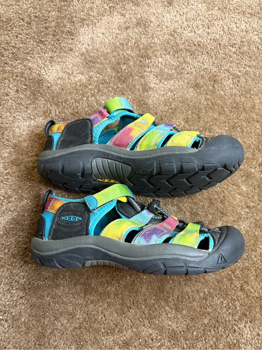 Keen Kids Turquoise Yellow Purple Multicolor Closed-Toe Sandals